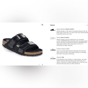 Birkenstock Black Uji Sandals